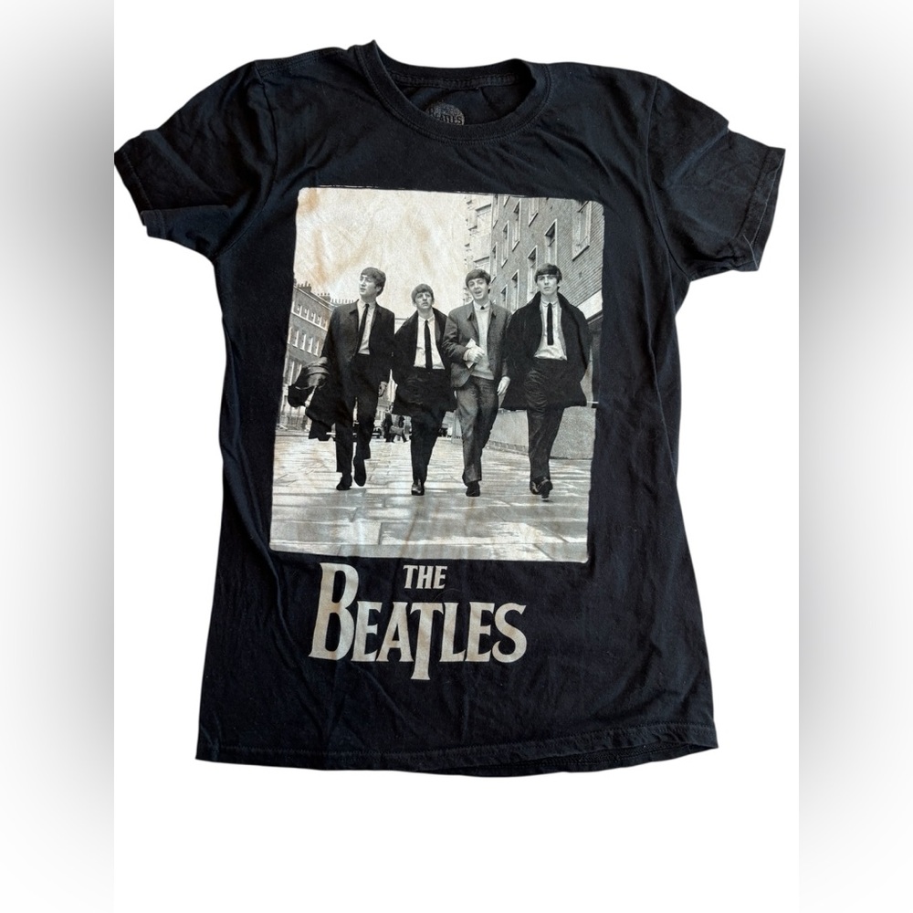 The Beatles Classic Black and White T-Shirt Sz Small
